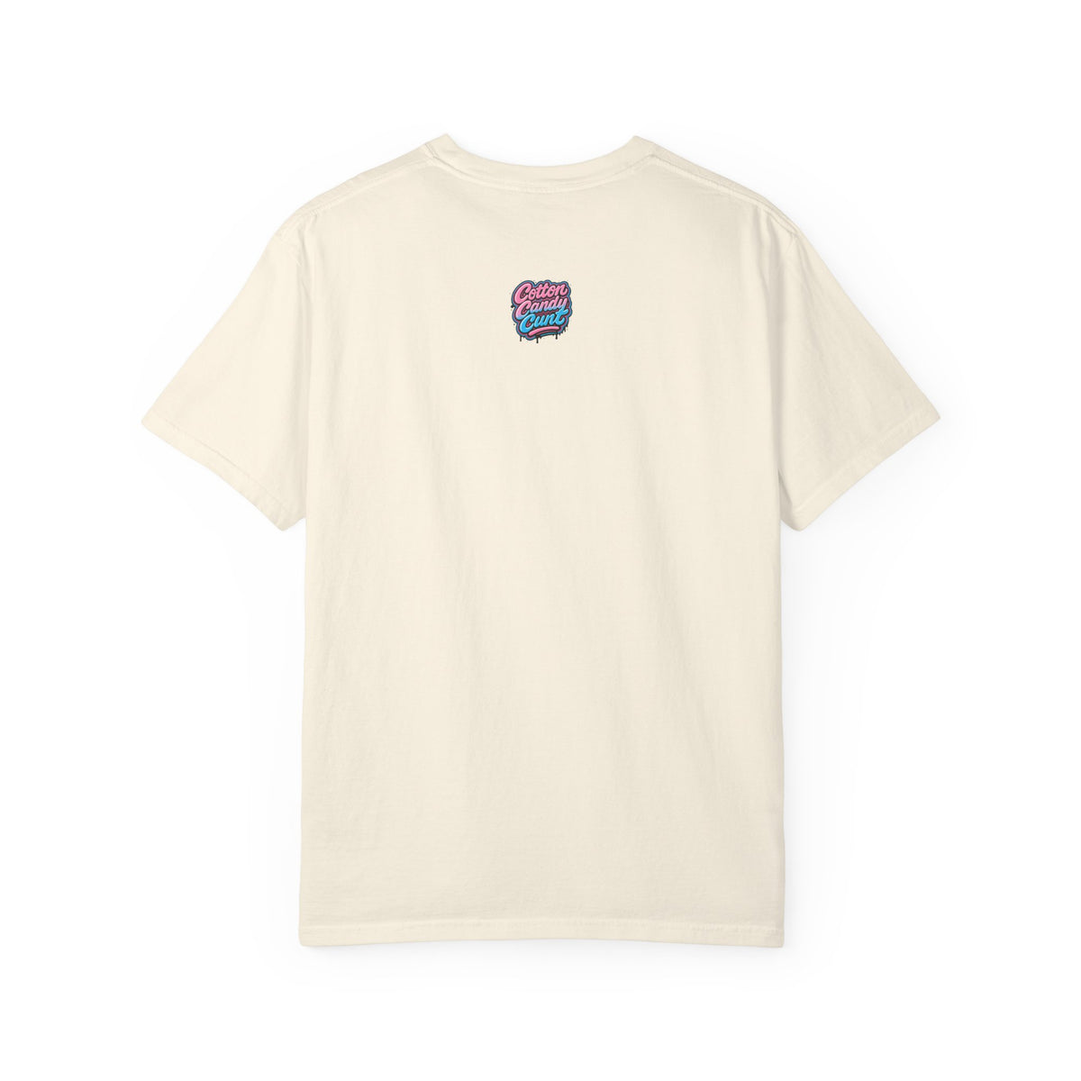 Cotton Candy Cunt Vintage-White Monochrome Tee - Ivory