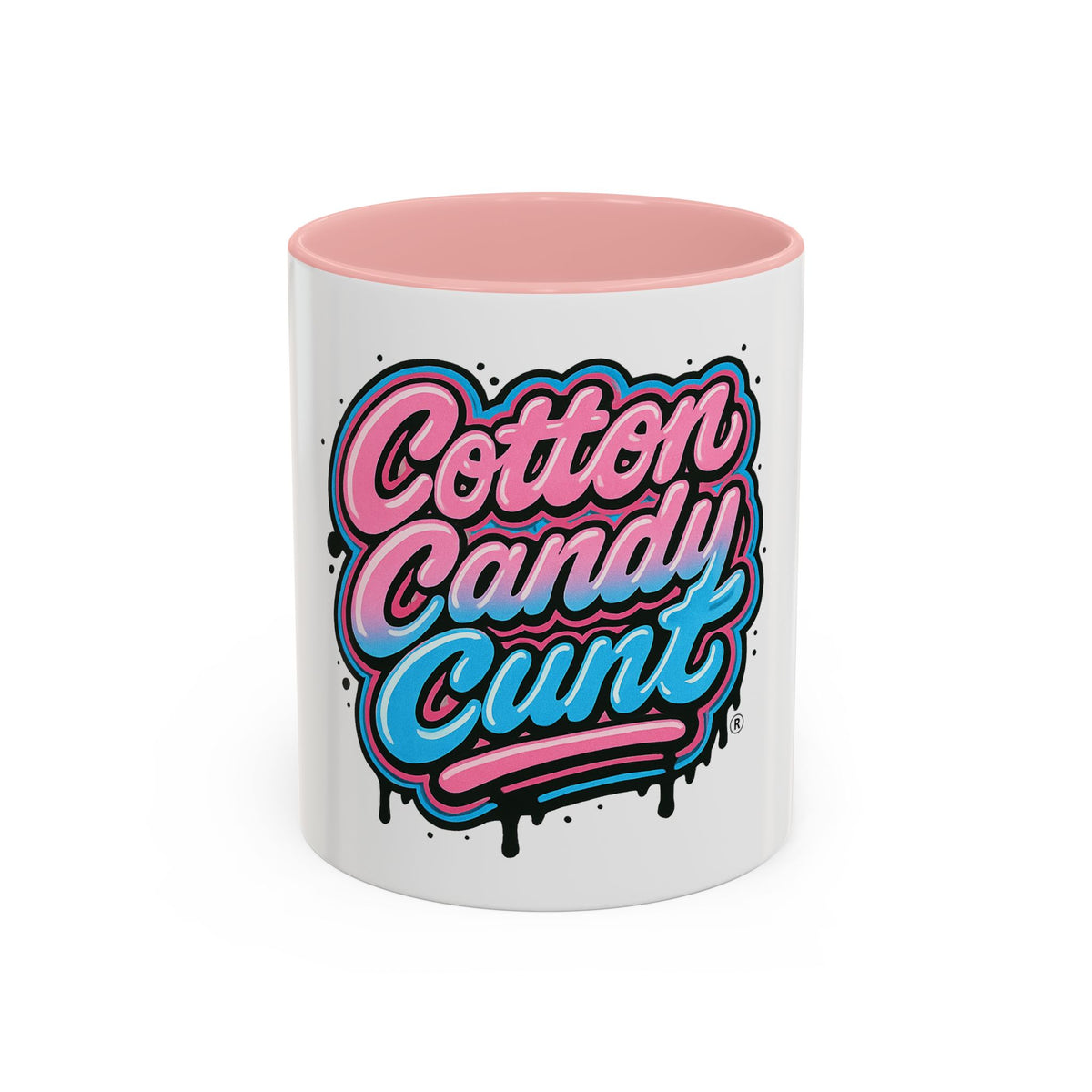 Cotton Candy Cunt Accent Coffee Mug — Design 6