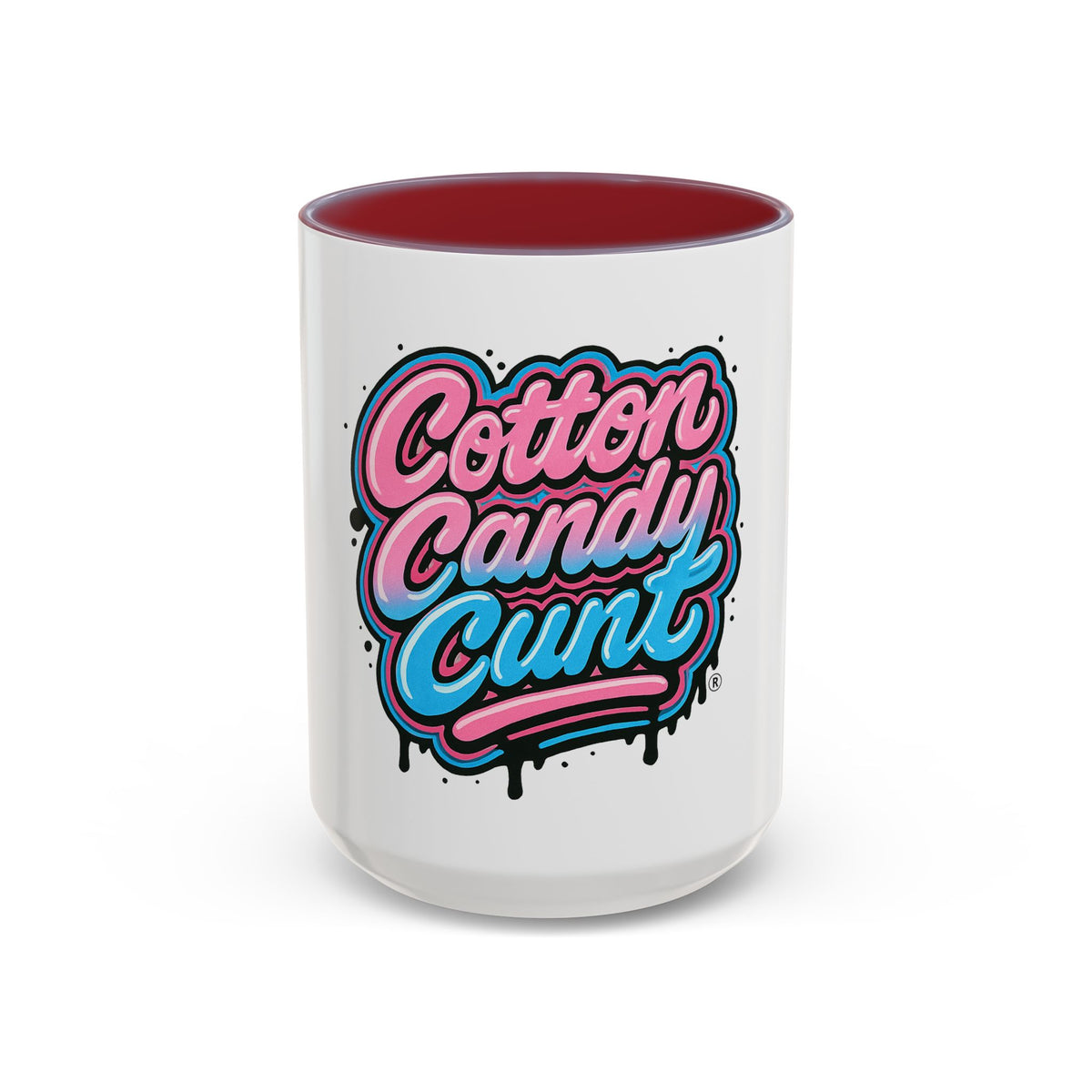 Cotton Candy Cunt Accent Coffee Mug — Design 6
