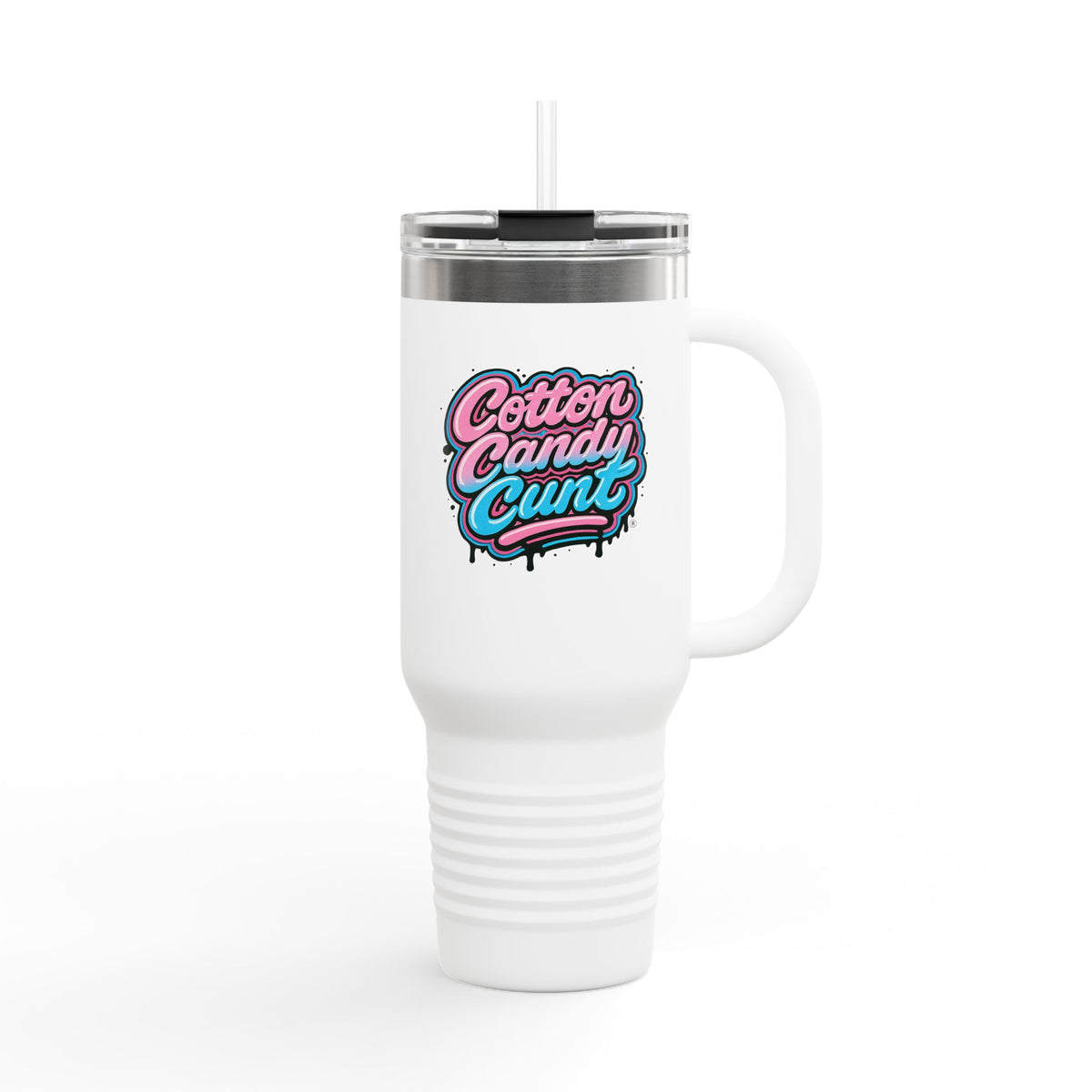Cotton Candy Cunt 40oz Insulated Travel Tumbler — Design 6