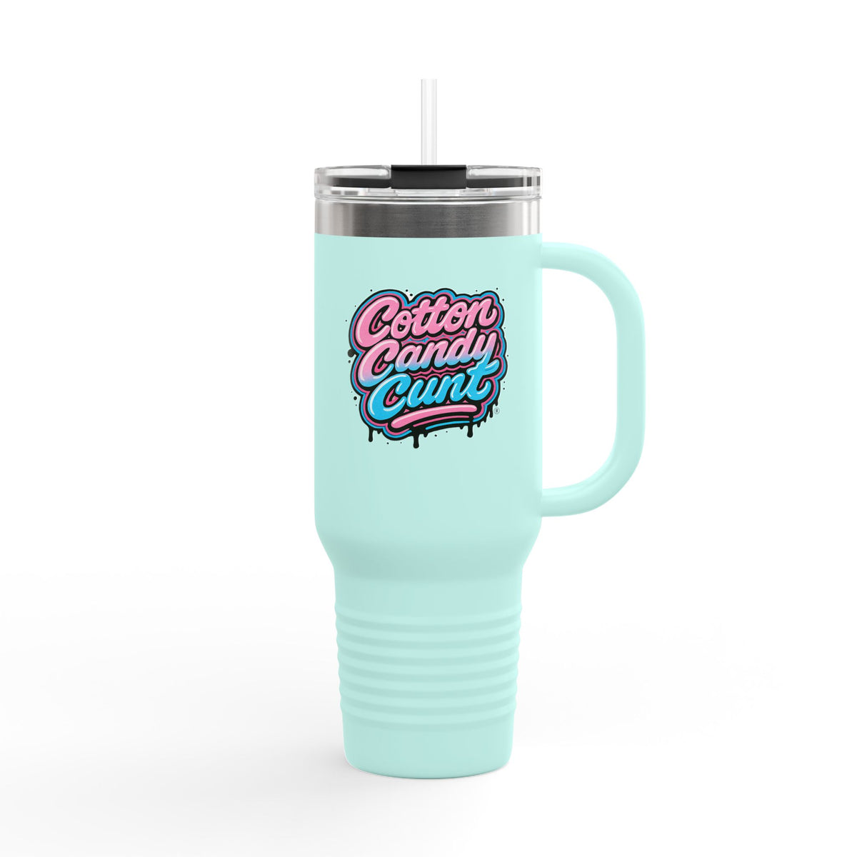 Cotton Candy Cunt 40oz Insulated Travel Tumbler — Design 6