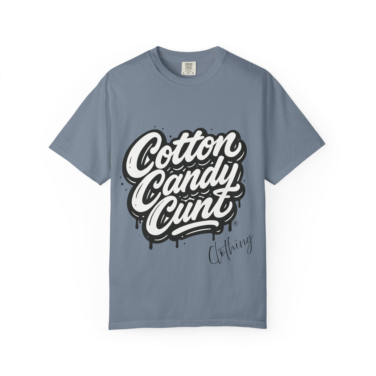 Cotton Candy Cunt Vintage-White Monochrome Tee - Ivory