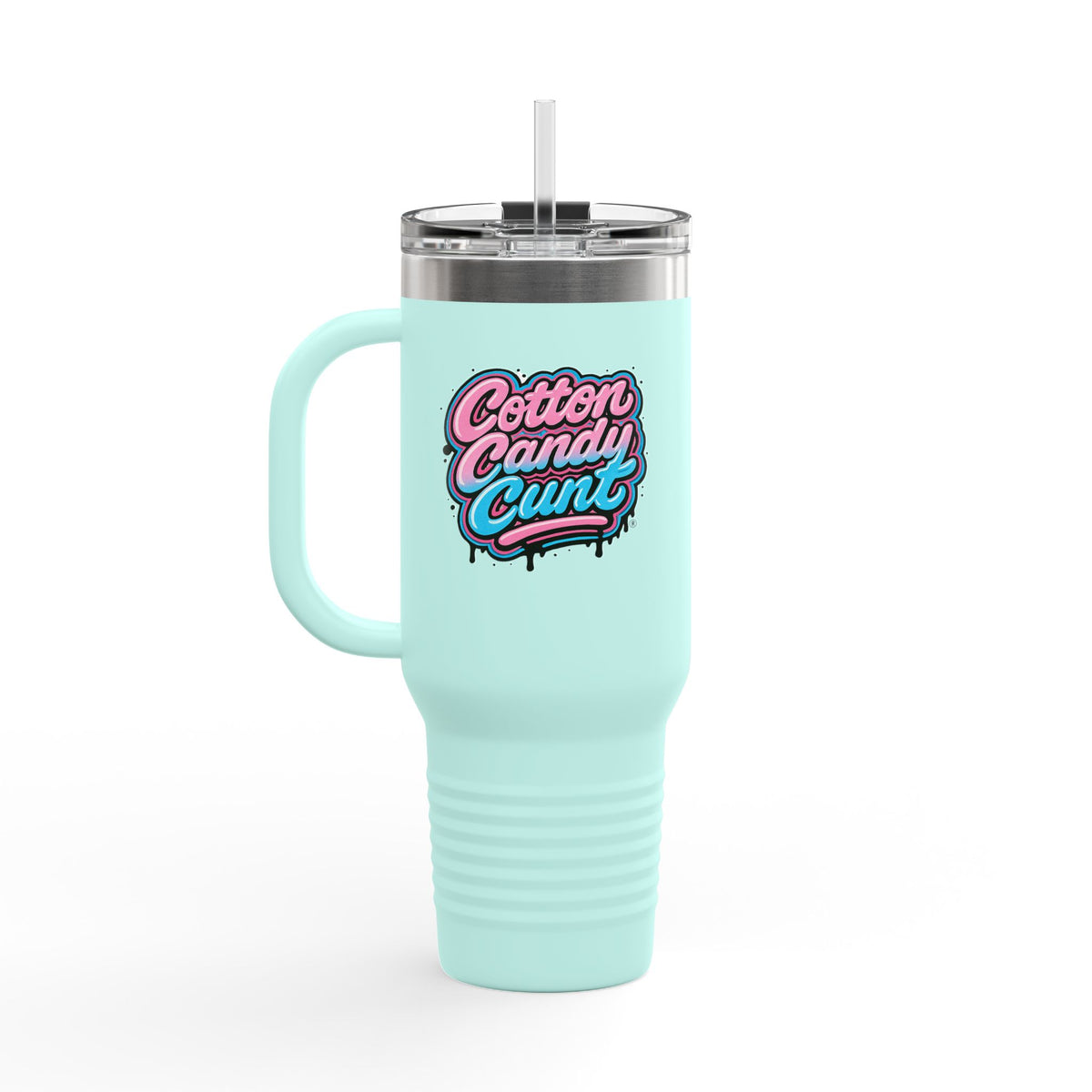 Cotton Candy Cunt 40oz Insulated Travel Tumbler — Design 6