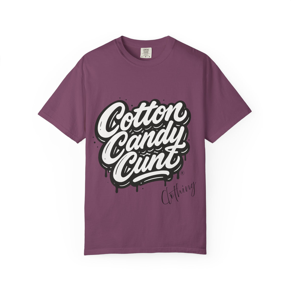 Cotton Candy Cunt Vintage-White Monochrome Tee - Ivory