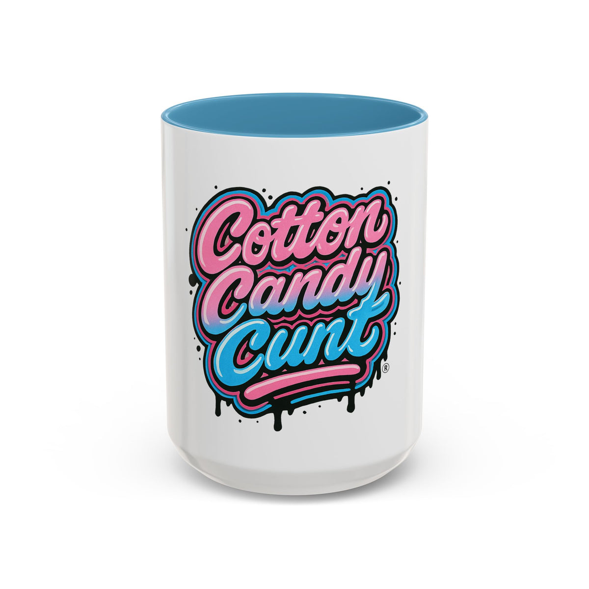 Cotton Candy Cunt Accent Coffee Mug — Design 6