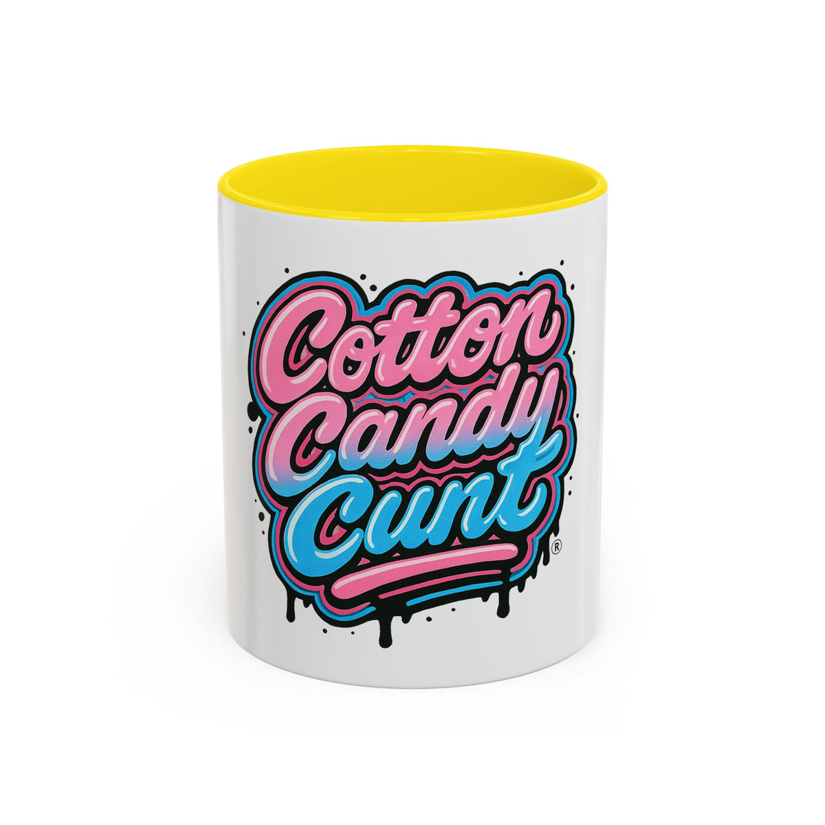 Cotton Candy Cunt Accent Coffee Mug — Design 6