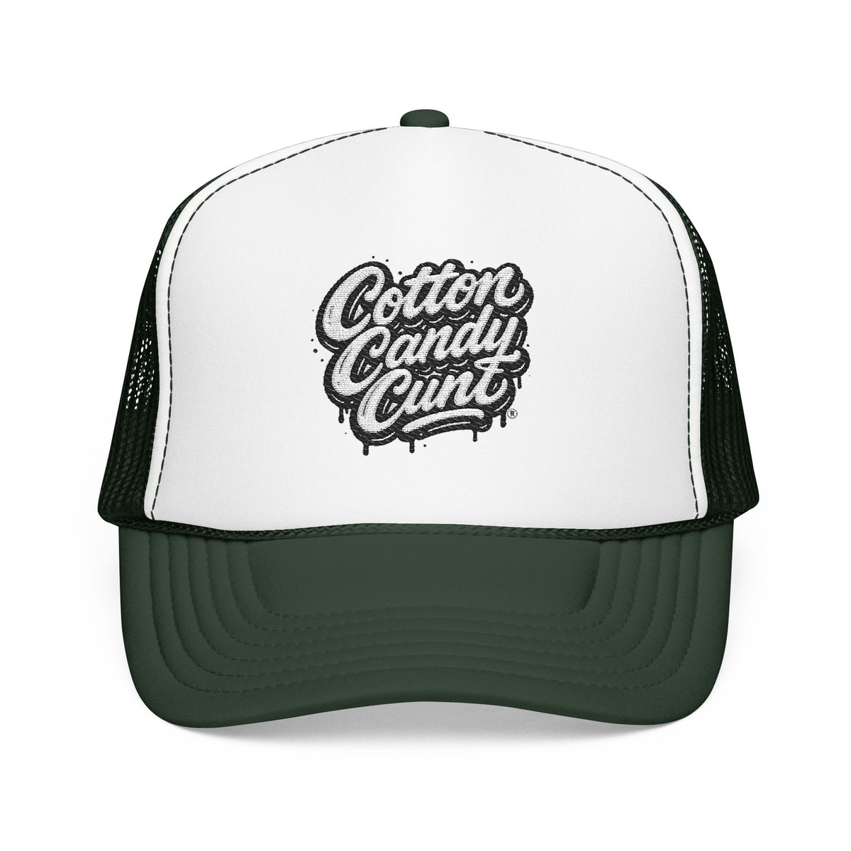Cotton Candy Cunt Light Pink Trucker Hat — Design 6