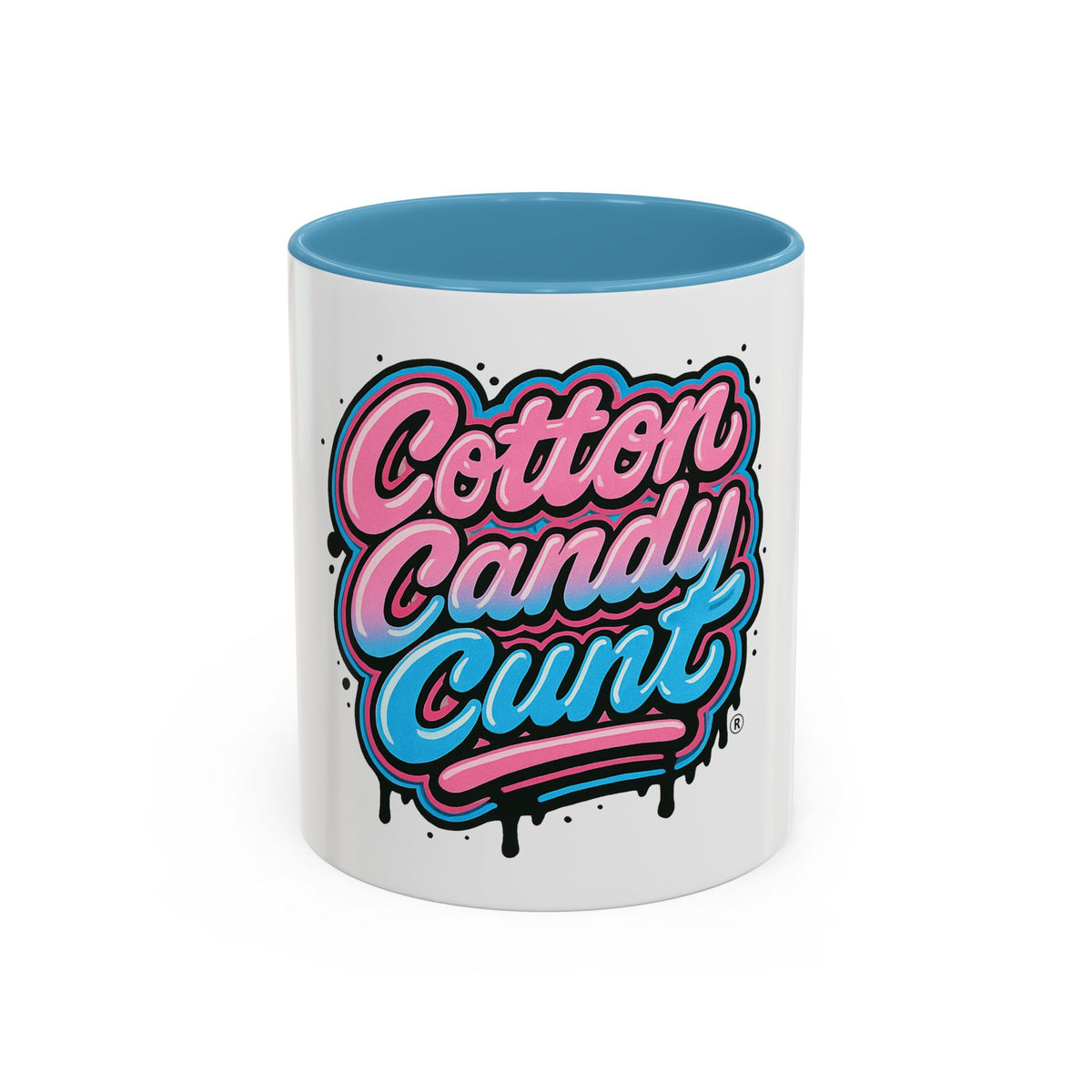 Cotton Candy Cunt Accent Coffee Mug — Design 6