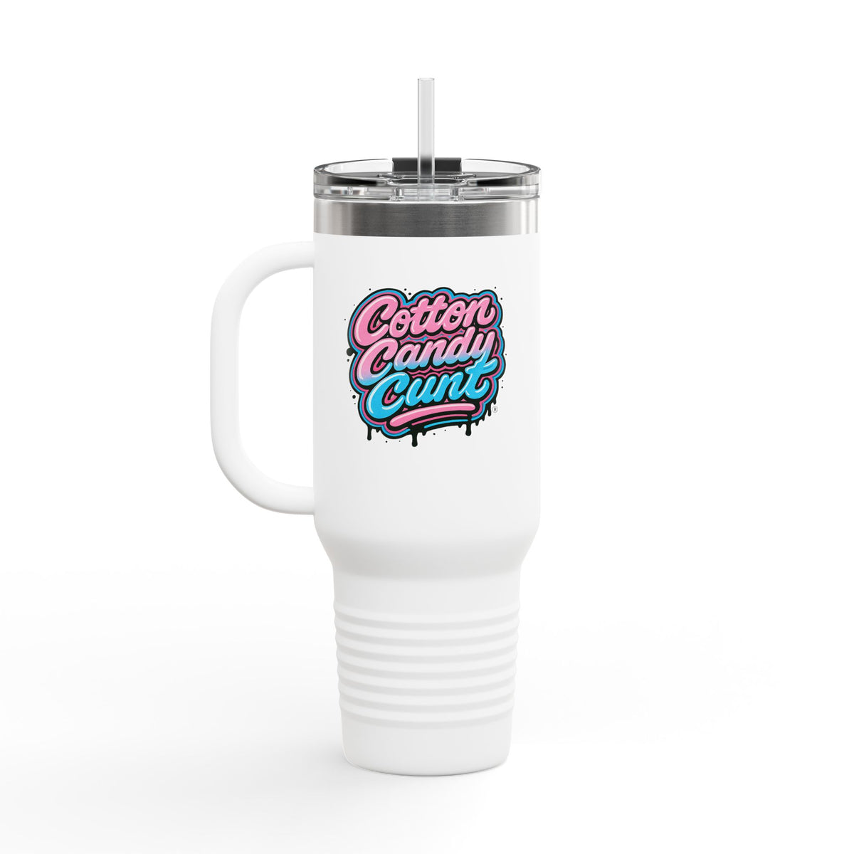 Cotton Candy Cunt 40oz Insulated Travel Tumbler — Design 6
