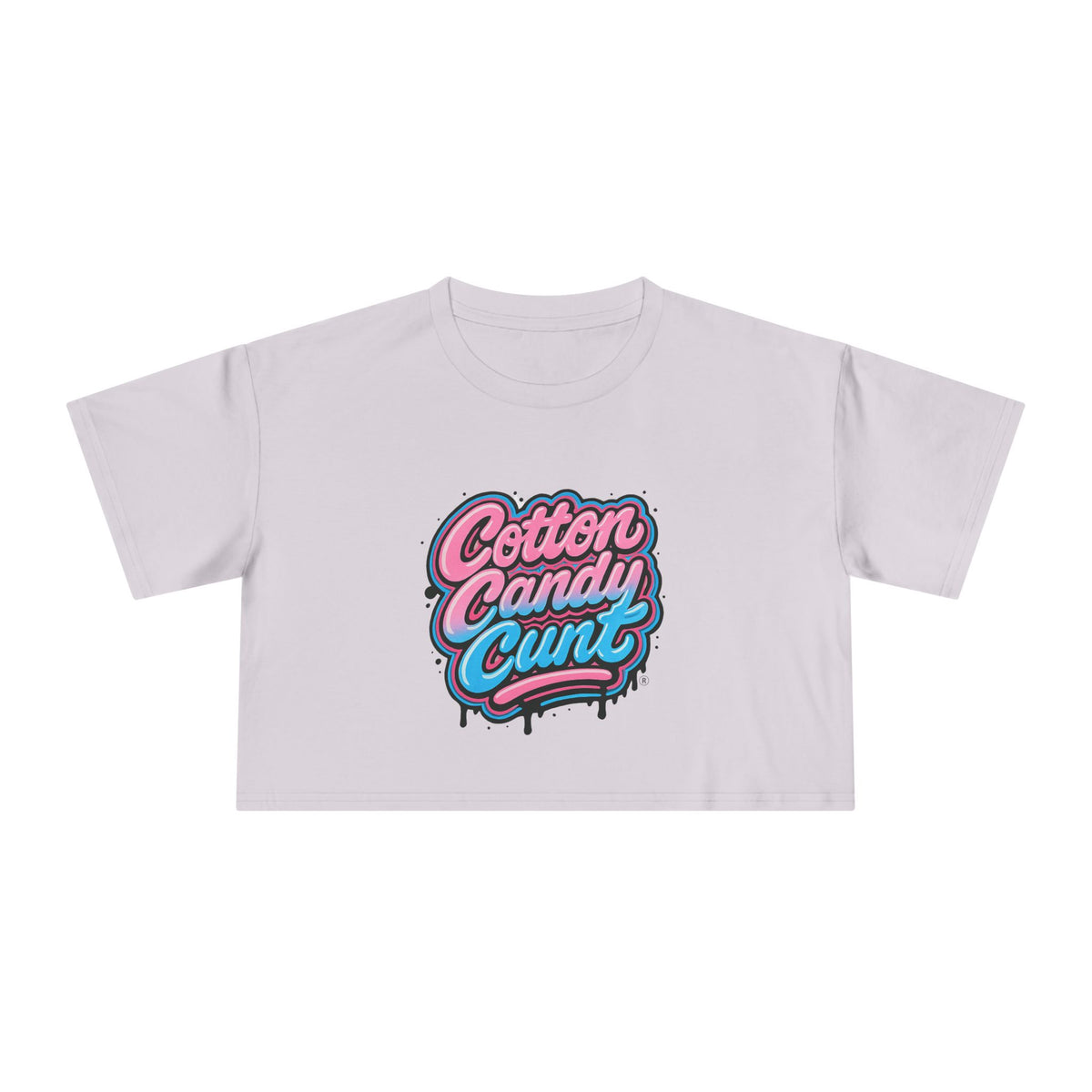 Cotton Candy Cunt Women's Crop Tee — Design 6