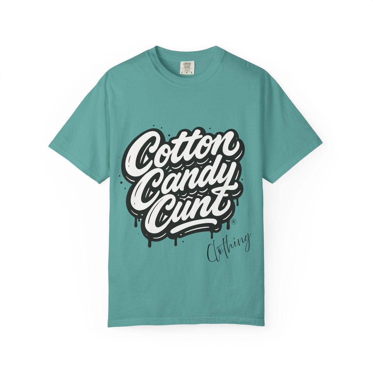 Cotton Candy Cunt Vintage-White Monochrome Tee - Ivory