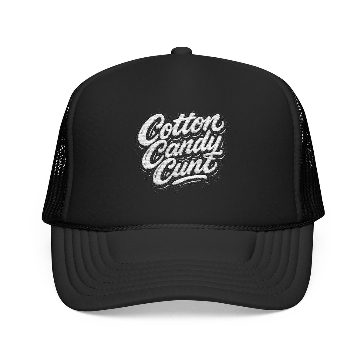 Cotton Candy Cunt Light Pink Trucker Hat — Design 6