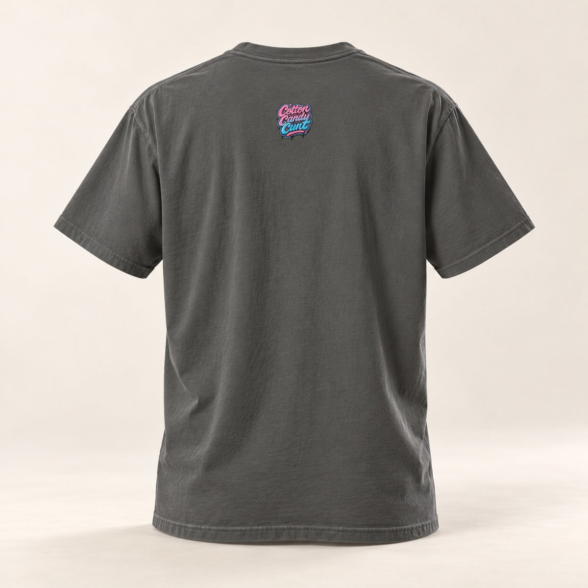Cotton Candy Cunt Vintage-White Monochrome Tee - Ivory