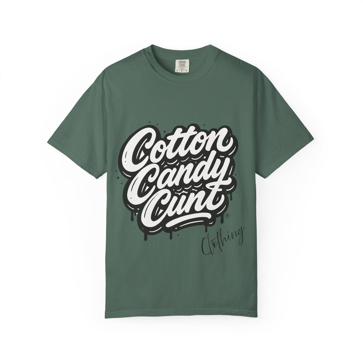 Cotton Candy Cunt Vintage-White Monochrome Tee - Ivory