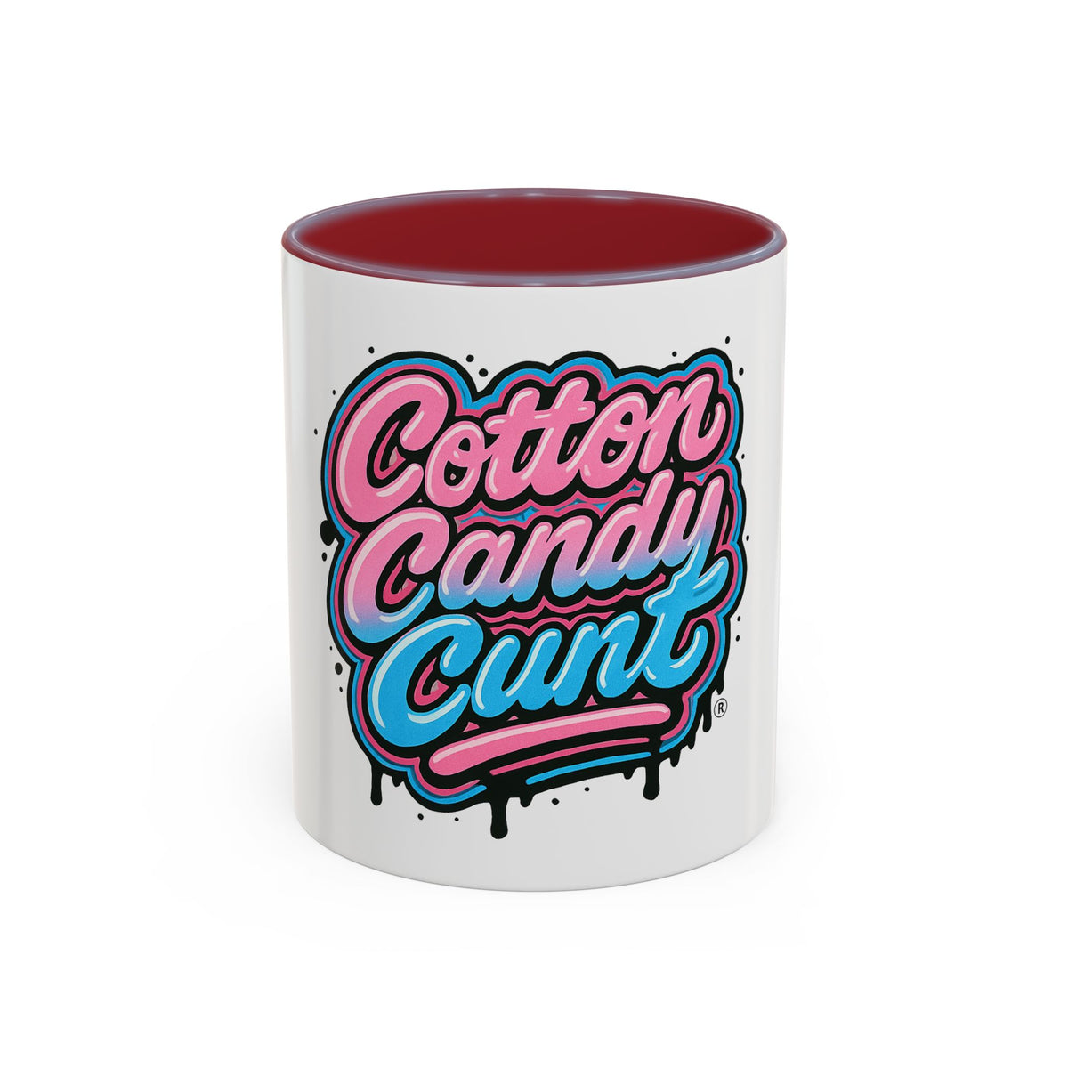 Cotton Candy Cunt Accent Coffee Mug — Design 6