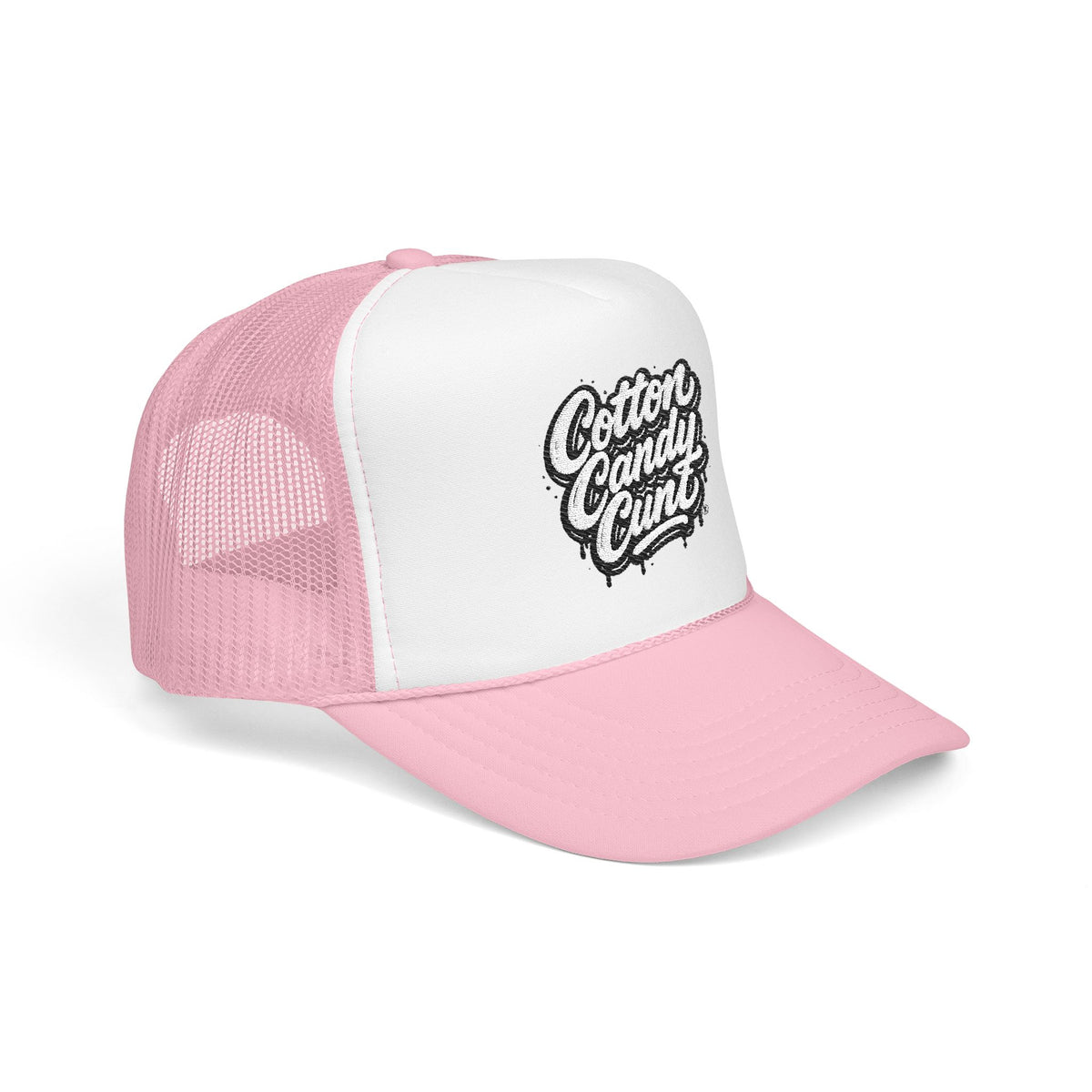 Cotton Candy Cunt Light Pink Trucker Hat — Design 6