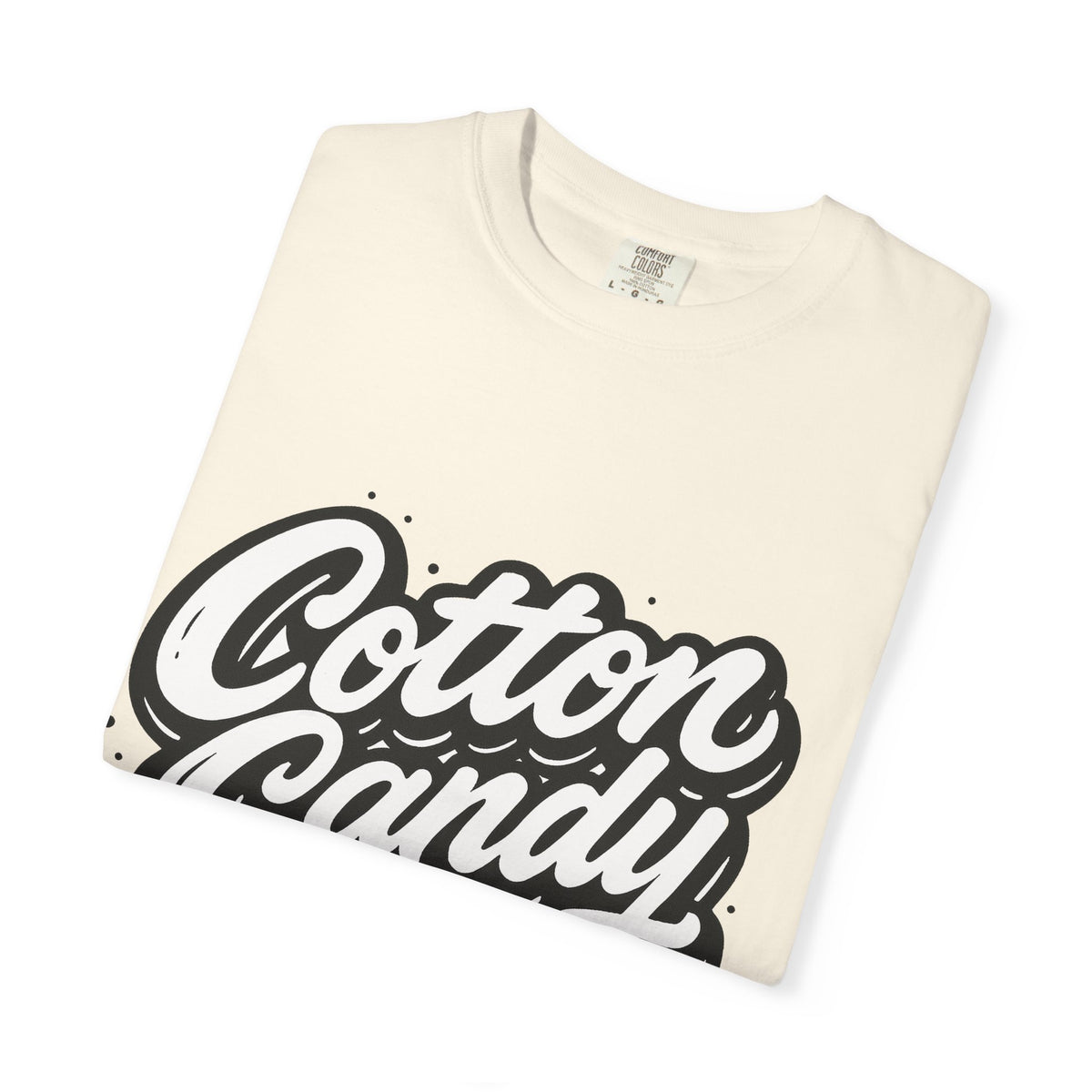 Cotton Candy Cunt Vintage-White Monochrome Tee - Ivory