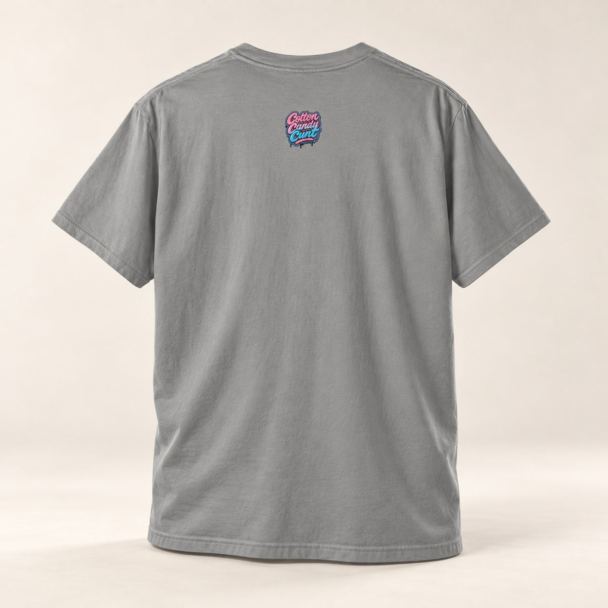 Cotton Candy Cunt Vintage-White Monochrome Tee - Ivory