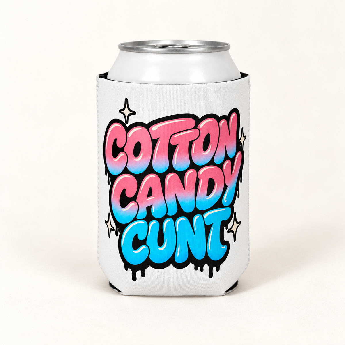 Cotton Candy Cunt Can Cooler — Design 6