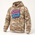 Cotton Candy Cunt Pink & Desert Camo Pullover Hoodie — Design 6