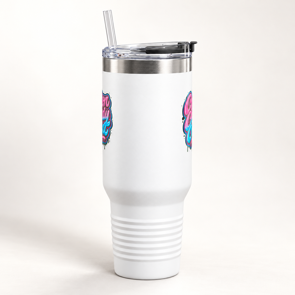 Cotton Candy Cunt 40oz Insulated Travel Tumbler — Design 6